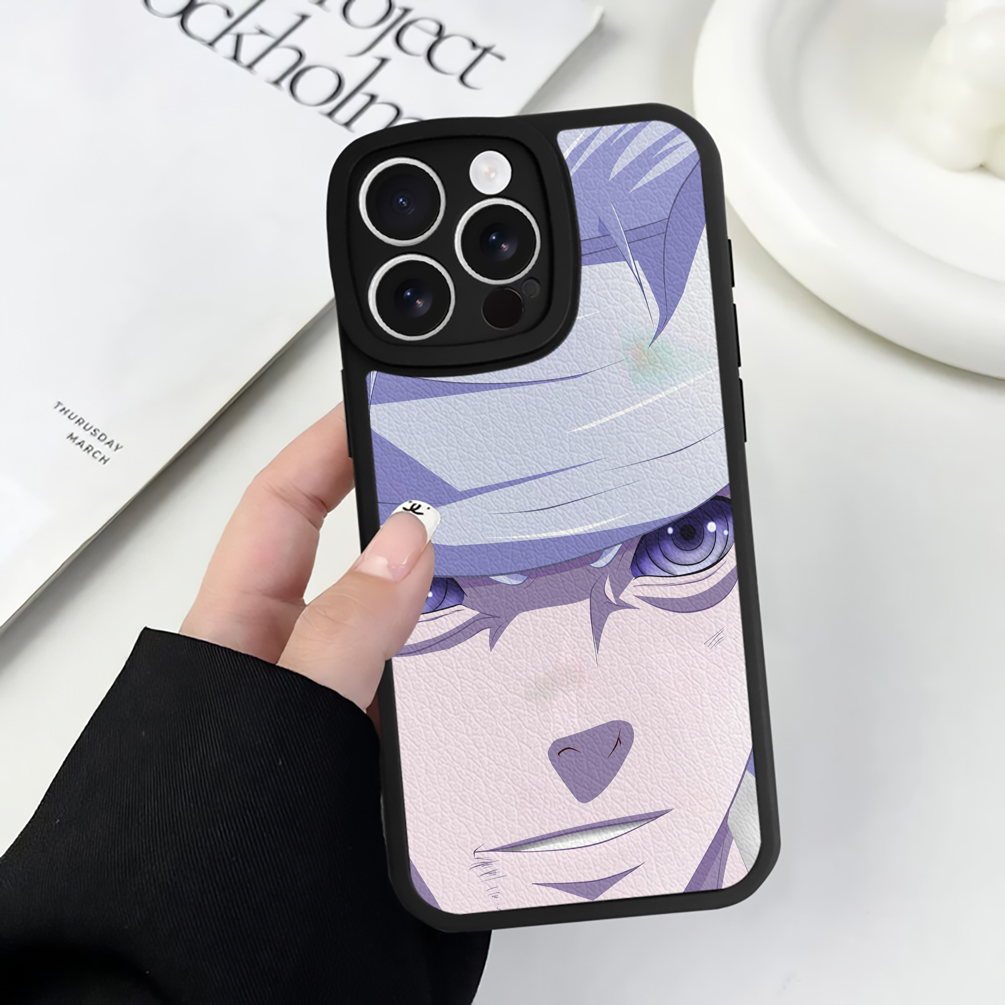 （画像用） NARUTO -ナルト- NARUTO -ナルト- 疾風伝 【iPhone 16シリーズ対応】シリコンスマホケース（レザー調） 材質：シリコン